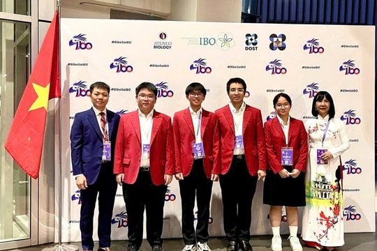 Việt Nam lọt tốp 10 đội đạt thành tích xuất sắc nhất Olympic sinh học quốc tế