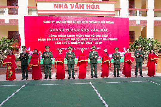 Khánh thành công trình Nhà văn hoá Bộ đội biên phòng thành phố