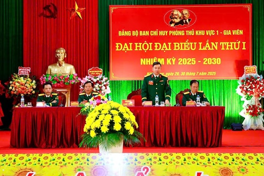 Đảng bộ Ban Chỉ huy phòng thủ khu vực 1 - Gia Viên phấn đấu xây dựng đơn vị vững mạnh toàn diện