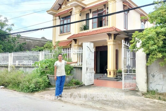 Hộ ông Thuật ở xã Tiên Lãng chưa hoàn thiện hồ sơ xin cấp 'sổ đỏ'