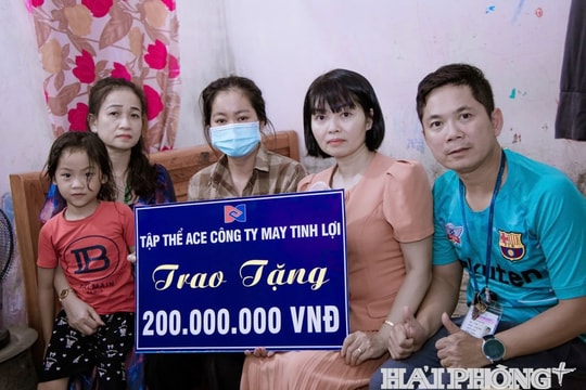 Cán bộ, công nhân Công ty Tinh Lợi hỗ trợ 200 triệu đồng cho nữ công nhân mắc bệnh hiểm nghèo