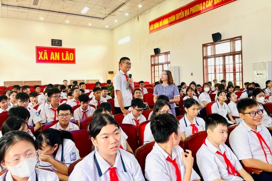 Gần 200 học sinh An Lão được tuyên truyền về phòng chống mua bán người