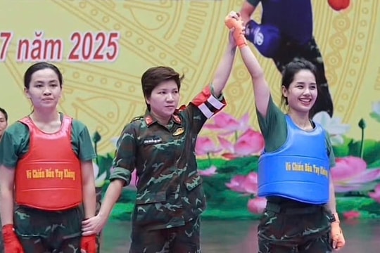 Nữ quân nhân Trần Ý Nhi đam mê võ thuật
