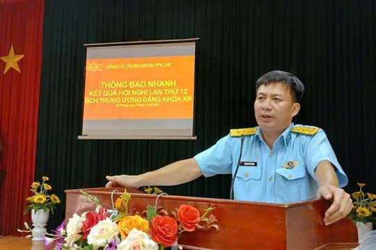 Sư đoàn 363 đồng loạt thông báo kết quả Hội nghị Trung ương 12