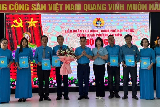 Công đoàn phường An Biên theo dõi, quản lý 70 công đoàn cơ sở