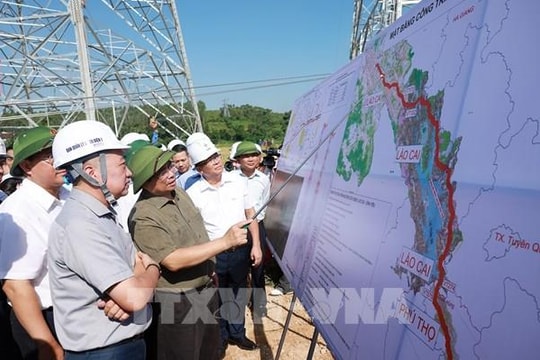 Thủ tướng yêu cầu phải hoàn thành Dự án đường dây tải điện 500 kV Lào Cai - Vĩnh Yên vào 19/8/2025