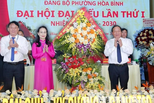 Xây dựng phường Hòa Bình thành đô thị văn minh, hiện đại