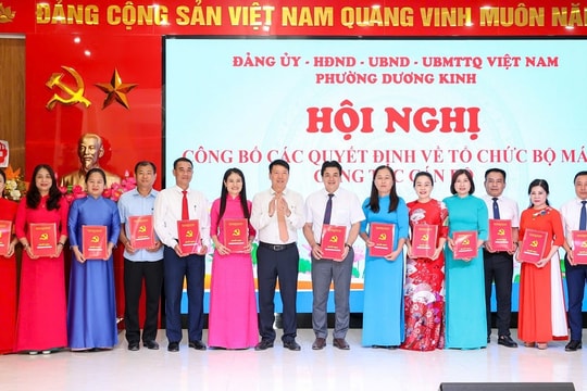 Xây dựng phường Dương Kinh thành đô thị phát triển nhanh, văn minh, hiện đại
