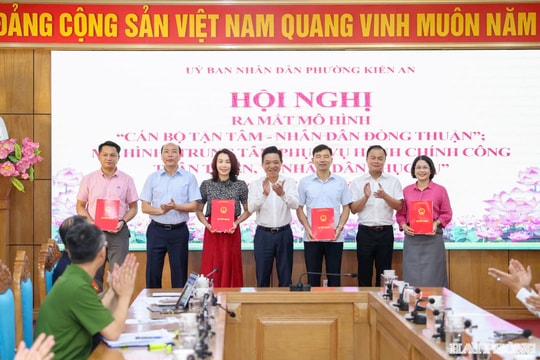 Kiến An khánh thành 3 công trình và ra mắt 2 mô hình chào mừng Đại hội Đảng bộ phường