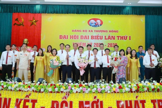 Đại hội Đảng bộ xã Thượng Hồng xác định 3 công việc đột phá, 2 công trình trọng điểm