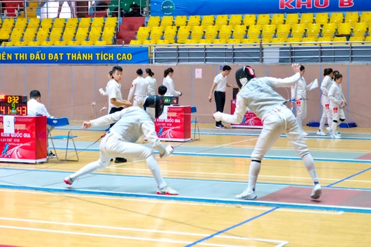 Đội chủ nhà Hải Phòng có huy chương vàng đầu tiên tại Giải vô địch đấu kiếm quốc gia