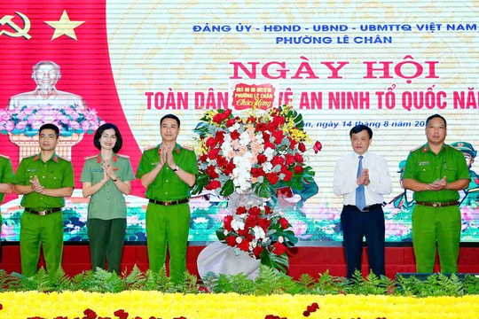 Phát huy sức dân, giữ vững an ninh trật tự ở phường Lê Chân