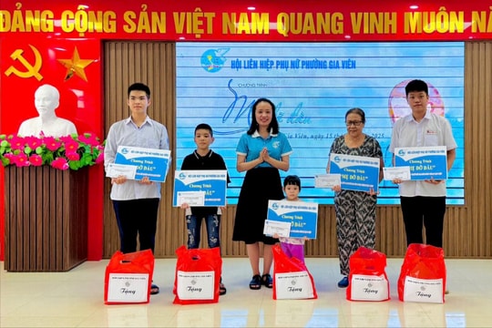 Phường Gia Viên lan tỏa yêu thương đến trẻ em khó khăn
