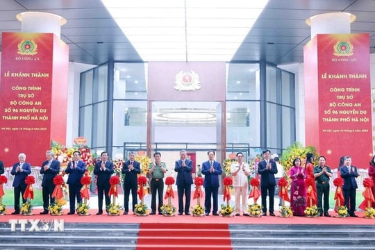 Tổng Bí thư Tô Lâm dự lễ khánh thành công trình trụ sở Bộ Công an