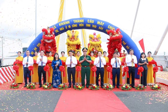 Khánh thành cầu Máy Chai nối nội thành Hải Phòng với đảo Vũ Yên