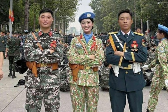 Tự hào 3 chị em ở xã Bình Giang cùng góp mặt trong Lễ diễu binh A80