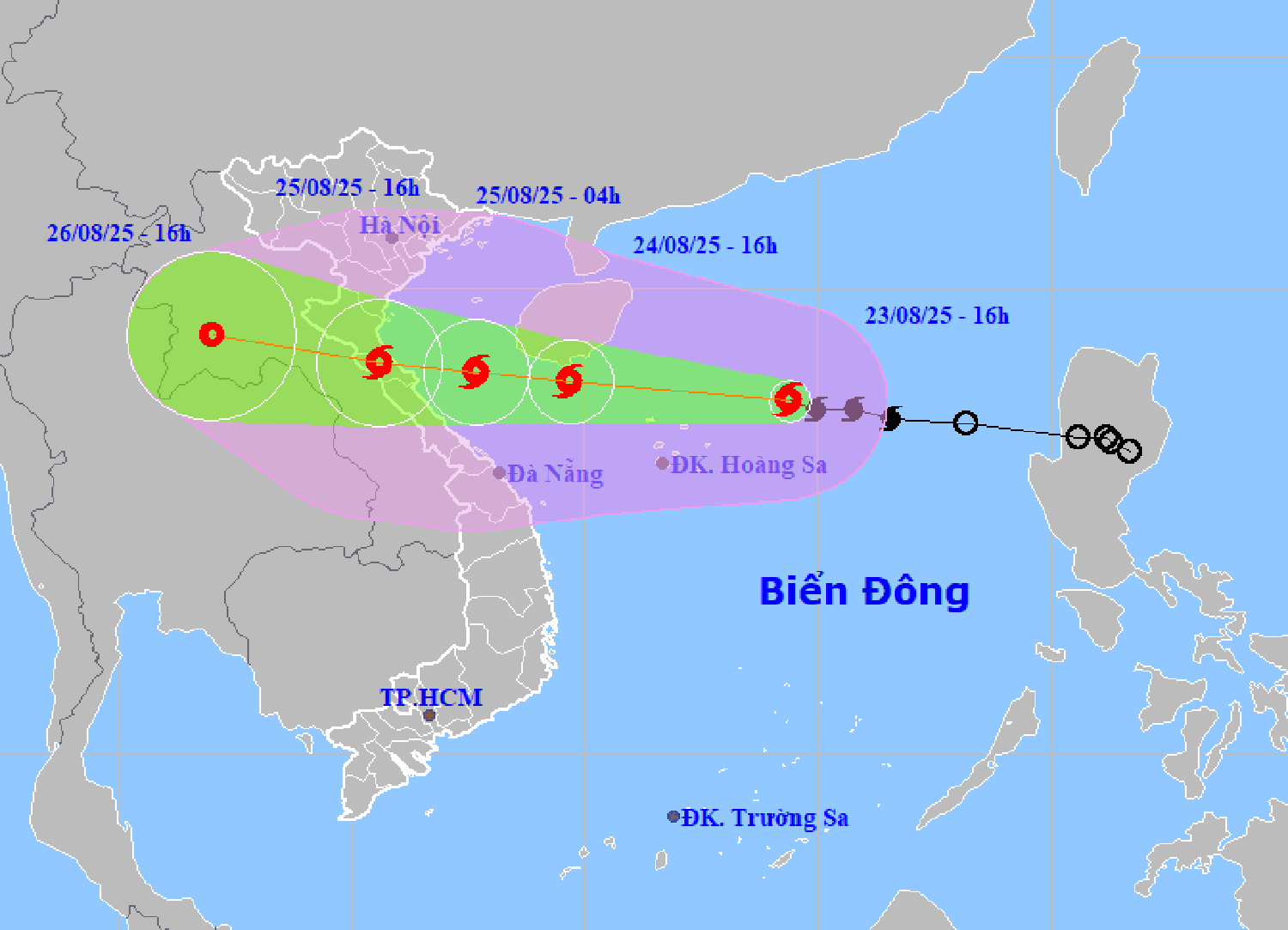 Báo số 5 sẽ đổ bộ vào đất liền Thanh Hóa - Quảng Trị, cường độ cấp 11 - 12