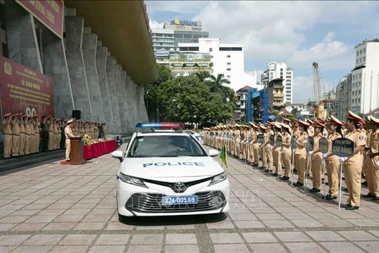 Hà Nội tiếp nhận 660 Cảnh sát giao thông phục vụ Lễ kỷ niệm A80