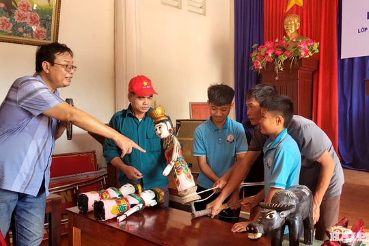 Khai giảng lớp múa rối nước, khơi dậy sức sống di sản ở Vĩnh Bảo