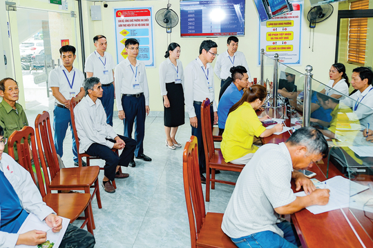 Chuyển biến về tinh thần, chất lượng phục vụ nhân dân ở Trung tâm Phục vụ hành chính công cấp xã