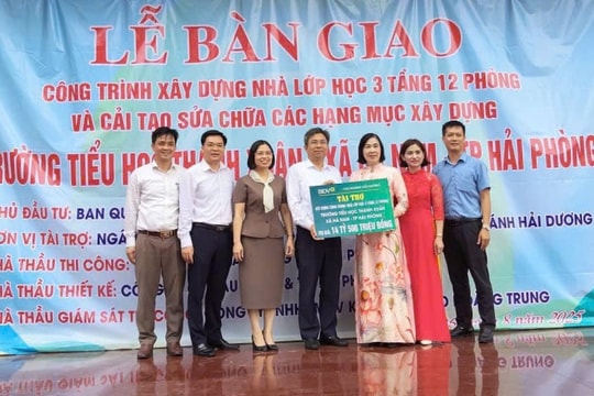 Khánh thành trường tiểu học trị giá 14,5 tỷ đồng ở xã Hà Nam