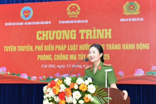 Đại úy Dương Thị Nguyệt - gương mặt trẻ Công an Hải Phòng tiêu biểu