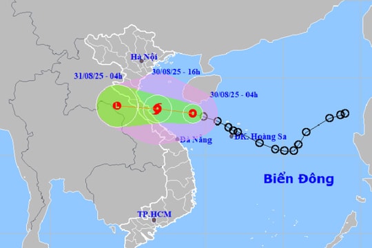 Áp thấp nhiệt đới cách đất liền 200 - 300 km, nhiều khu vực ở Hải Phòng có mưa