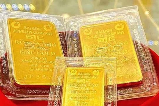 Lập kỷ lục mới, vàng trong nước giao dịch quanh mức 133,4 triệu đồng mỗi lượng