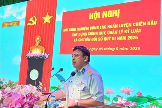 Sư đoàn 363 nâng cao chất lượng huấn luyện và chuyển đổi số