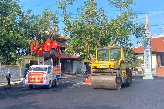 Xã Chấn Hưng phấn đấu 'về đích' nông thôn mới kiểu mẫu vào tháng 10 tới