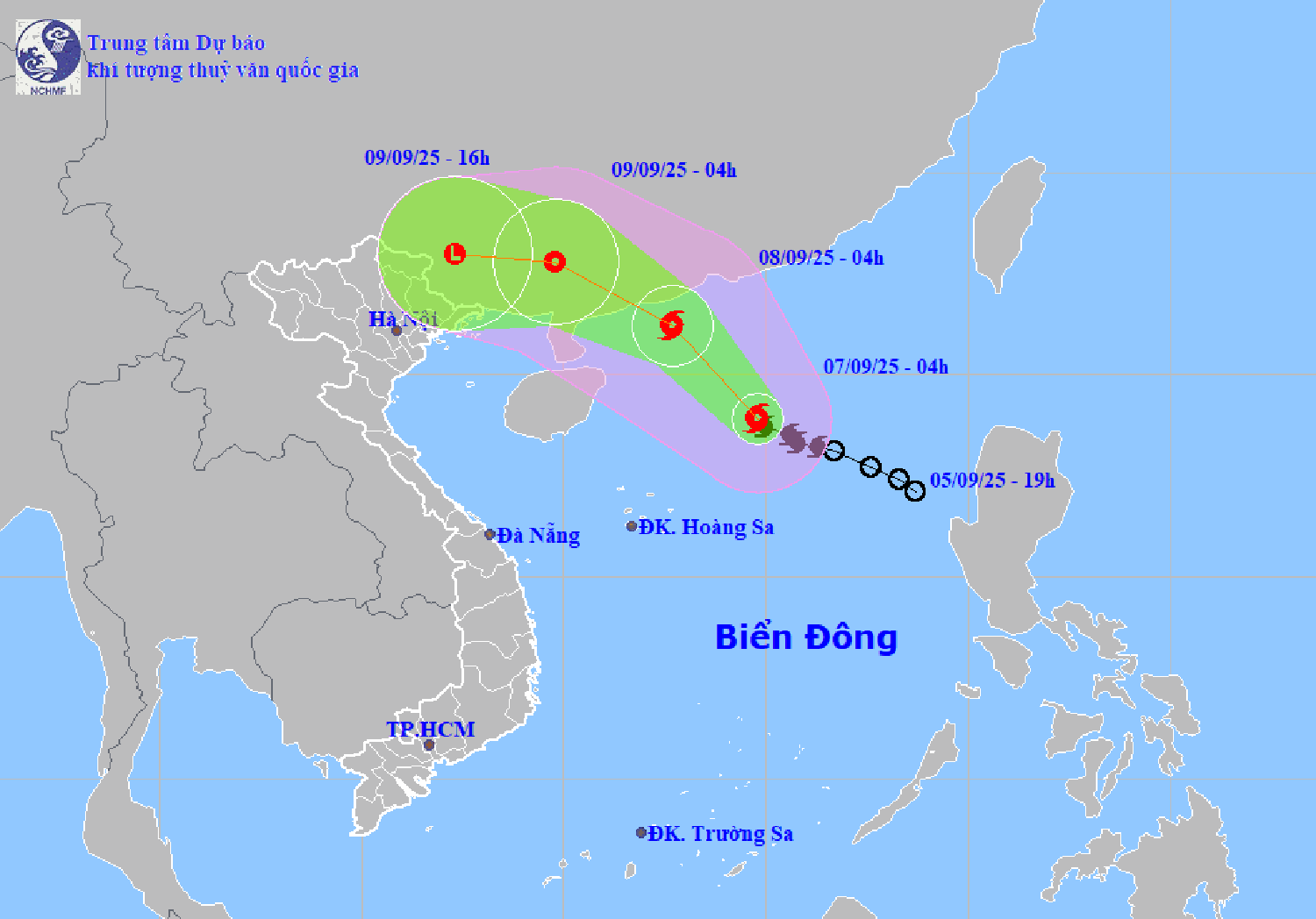 Bão số 7 sẽ đổ bộ vào Trung Quốc, Bắc Bộ có mưa lớn diện rộng