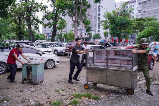 Xử lý nghiêm vi phạm tại bãi đỗ xe miễn phí 125 Nguyễn Đức Cảnh ở phường Lê Chân