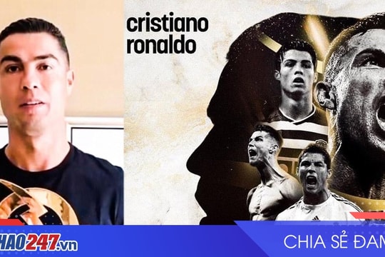 Ronaldo nhận giải 'Cầu thủ xuất sắc nhất mọi thời đại'
