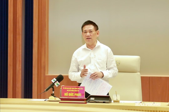 Phó Thủ tướng Hồ Đức Phớc làm việc với Hải Phòng về thúc đẩy tăng trưởng