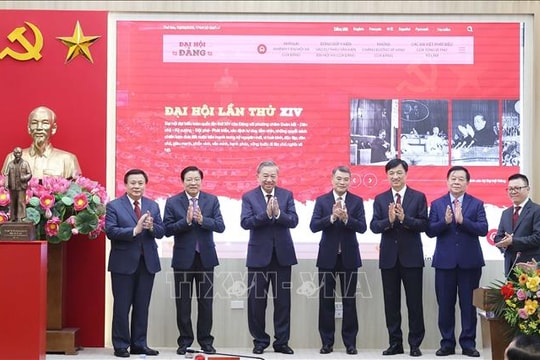 Tổng Bí thư Tô Lâm dự Lễ khai trương Trang thông tin điện tử 'Đảng Cộng sản Việt Nam - Đại hội 14'