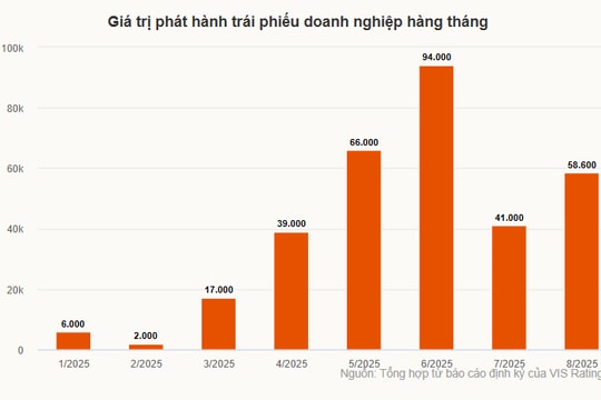 Phát hành trái phiếu doanh nghiệp tăng trở lại