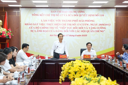 Bảo đảm sự lãnh đạo toàn diện của Đảng đối với các Hội quần chúng trong tình hình mới