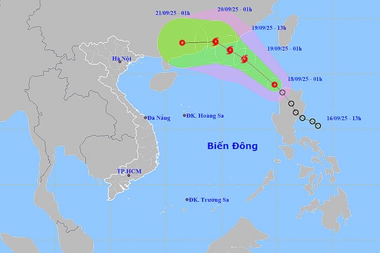 Áp thấp nhiệt đới vào Biển Đông