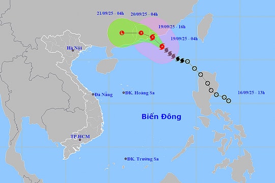 Bão số 8 di chuyển vào khu vực đất liền của Trung Quốc, Hải Phòng có mưa dông