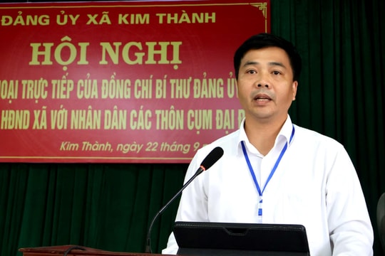 Phấn đấu giải phóng xong mặt bằng khu công nghiệp Kim Thành 2 trong năm nay