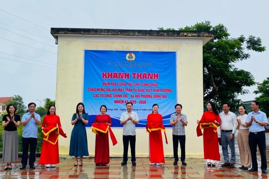 Khánh thành 'Điểm rèn luyện thể chất công đoàn'