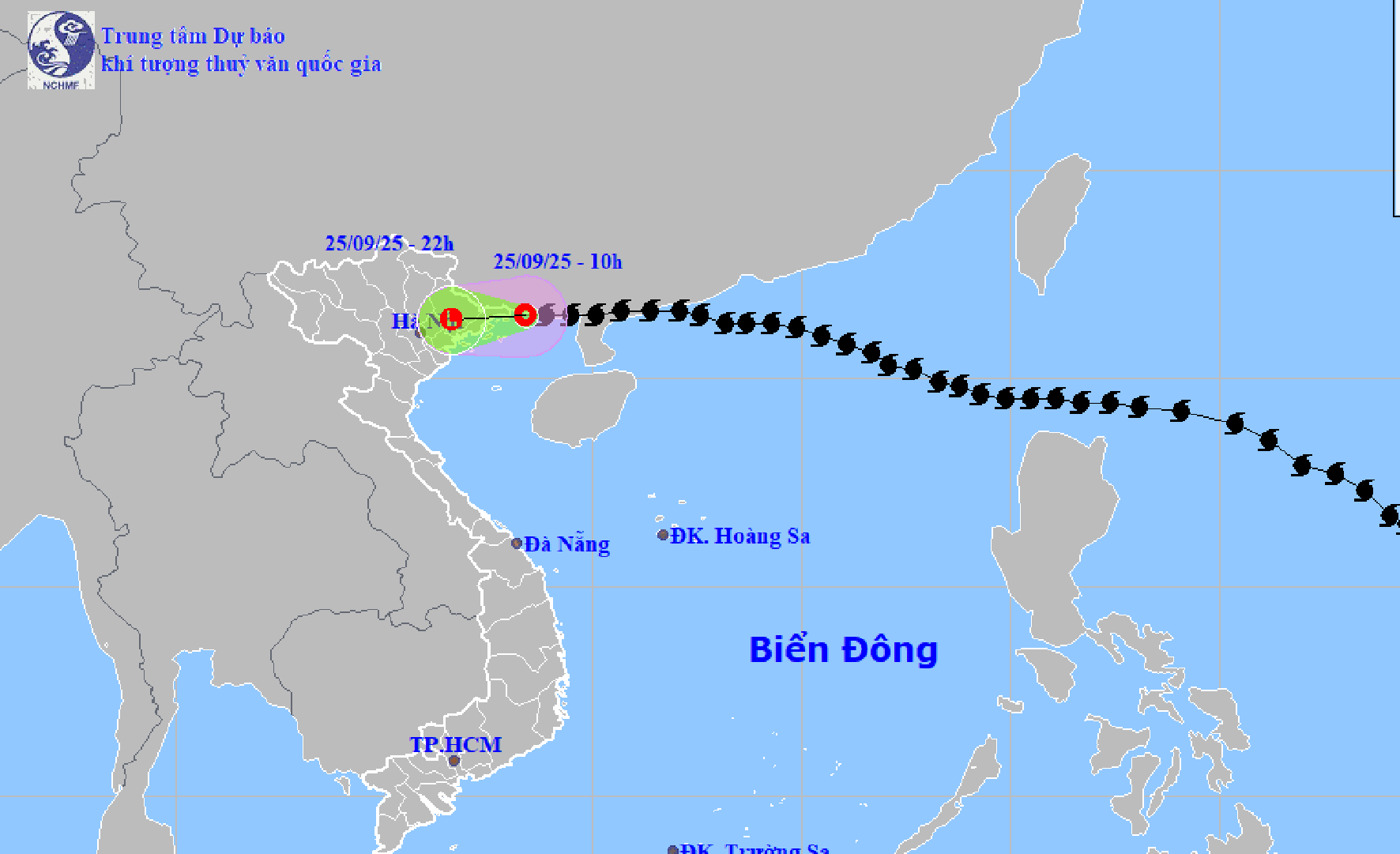 Bão Ragasa đã suy yếu thành một vùng áp thấp trên khu vực Quảng Ninh