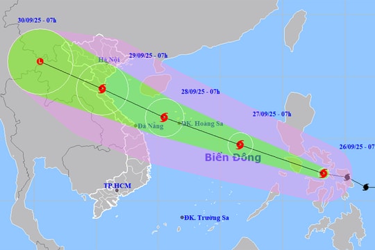 Bão Bualoi di chuyển nhanh gấp đôi bão bình thường, Bắc và Trung Bộ sắp mưa lớn
