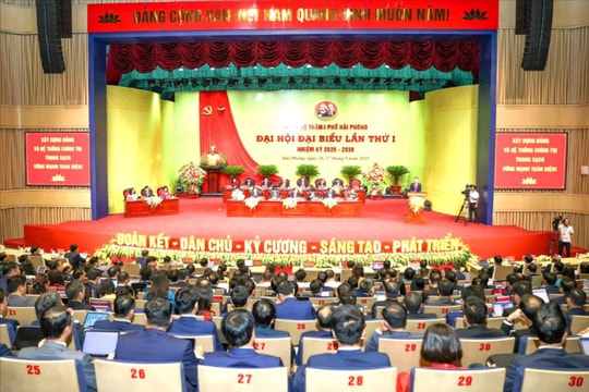Khai mạc trọng thể Đại hội Đảng bộ thành phố Hải Phòng nhiệm kỳ 2025 - 2030
