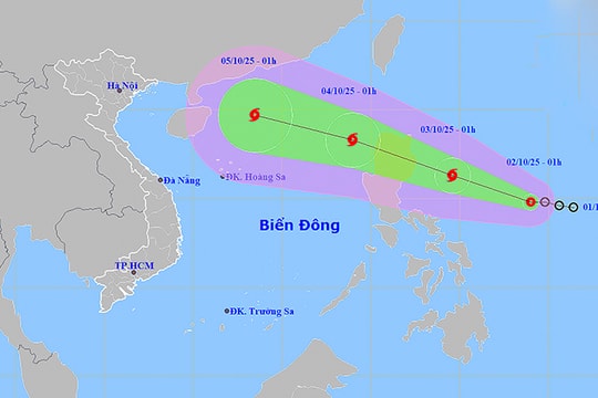 Áp thấp nhiệt đới khả năng mạnh lên thành bão