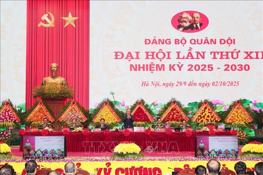Tổng Bí thư Tô Lâm dự Bế mạc Đại hội Đảng bộ Quân đội lần thứ 12, nhiệm kỳ 2025 - 2030