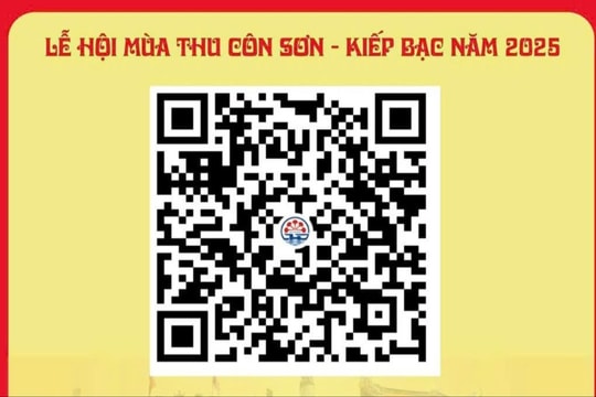 Chỉ cần quét mã QR, du khách sẽ chọn được nơi ăn, nghỉ khi về Lễ hội Côn Sơn - Kiếp Bạc