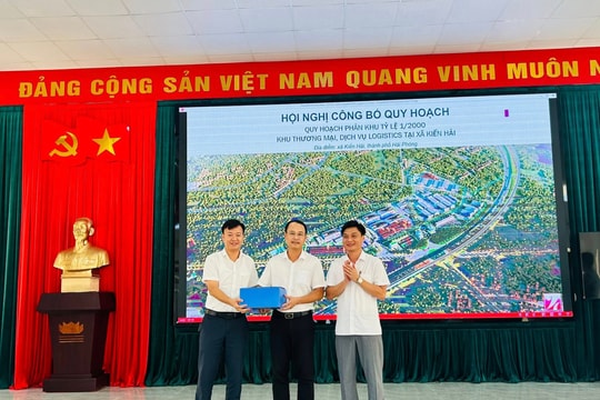 Công khai đồ án quy hoạch khu thương mại, dịch vụ, logistics tại xã Kiến Hải