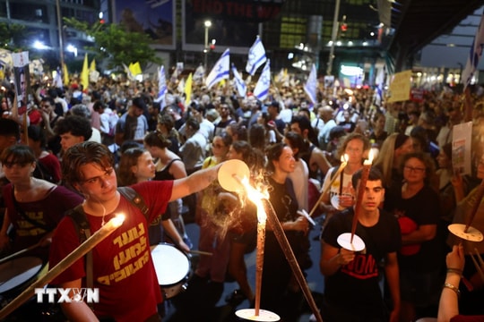 Hàng chục nghìn người Israel biểu tình kêu gọi chấm dứt chiến sự tại Gaza
