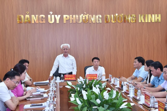 Phường Dương Kinh tập trung giải phóng mặt bằng 7 dự án lớn